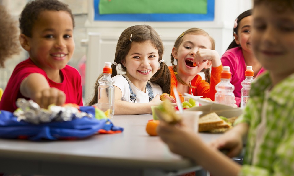 Young Students at Lunchtime